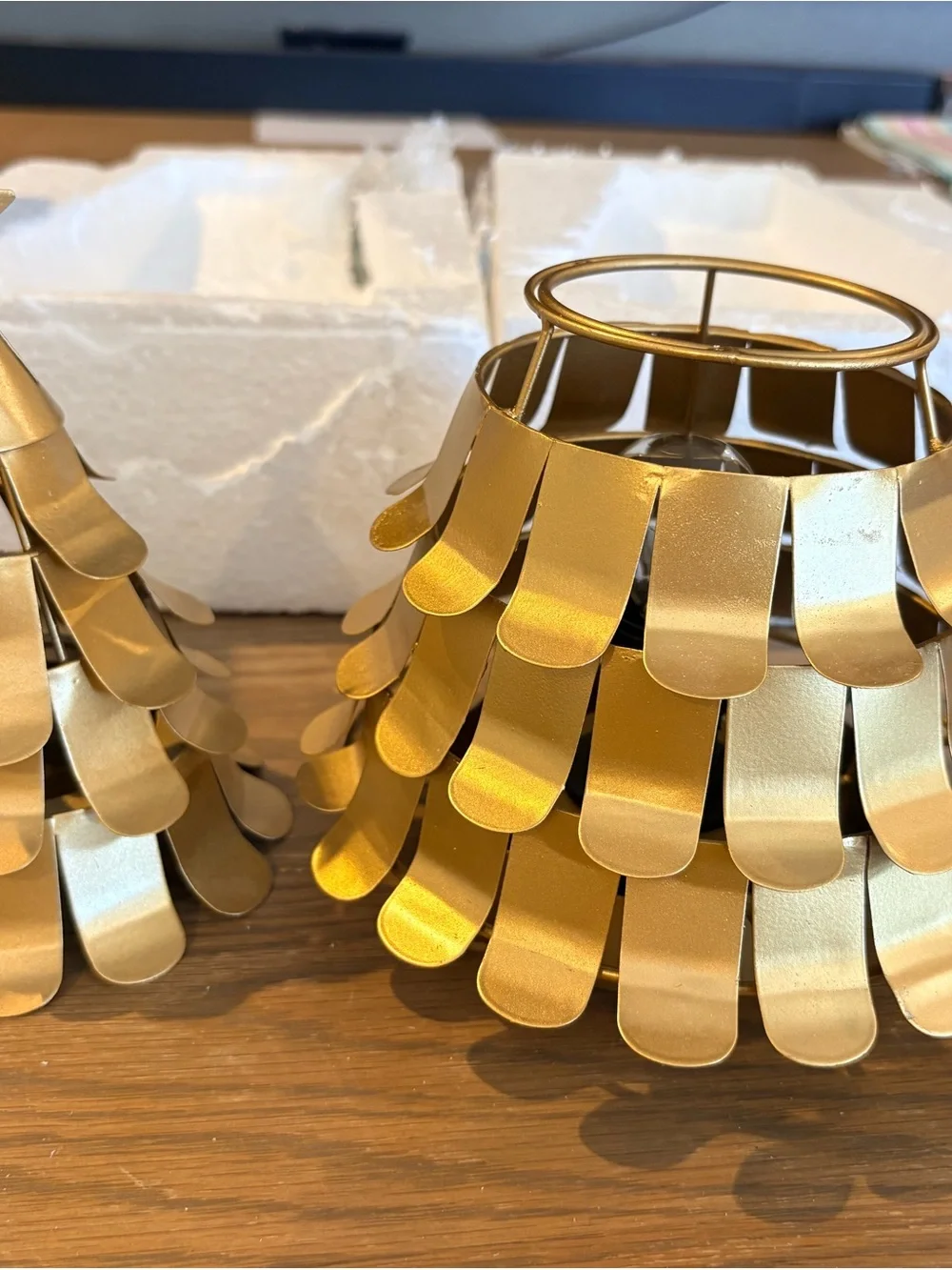 Scentsy Gold Christmas Tree Wax Warmer - “Treetops Glisten”